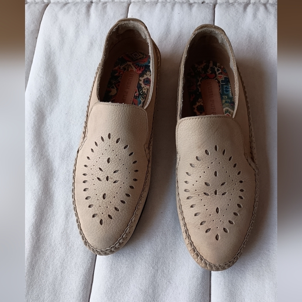 Hush Puppies Tan Leather Loafers_8.5 - Picture 5 of 10